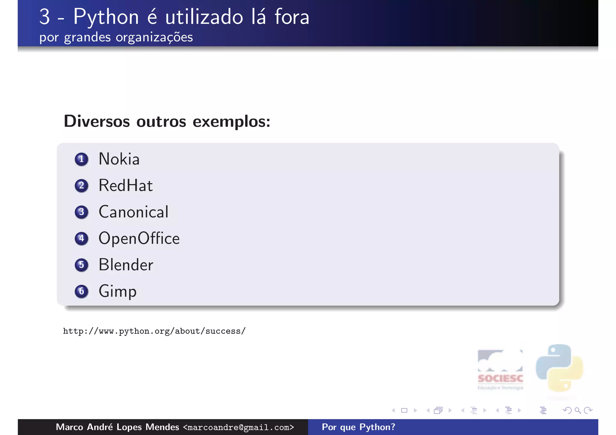 Porque Python?