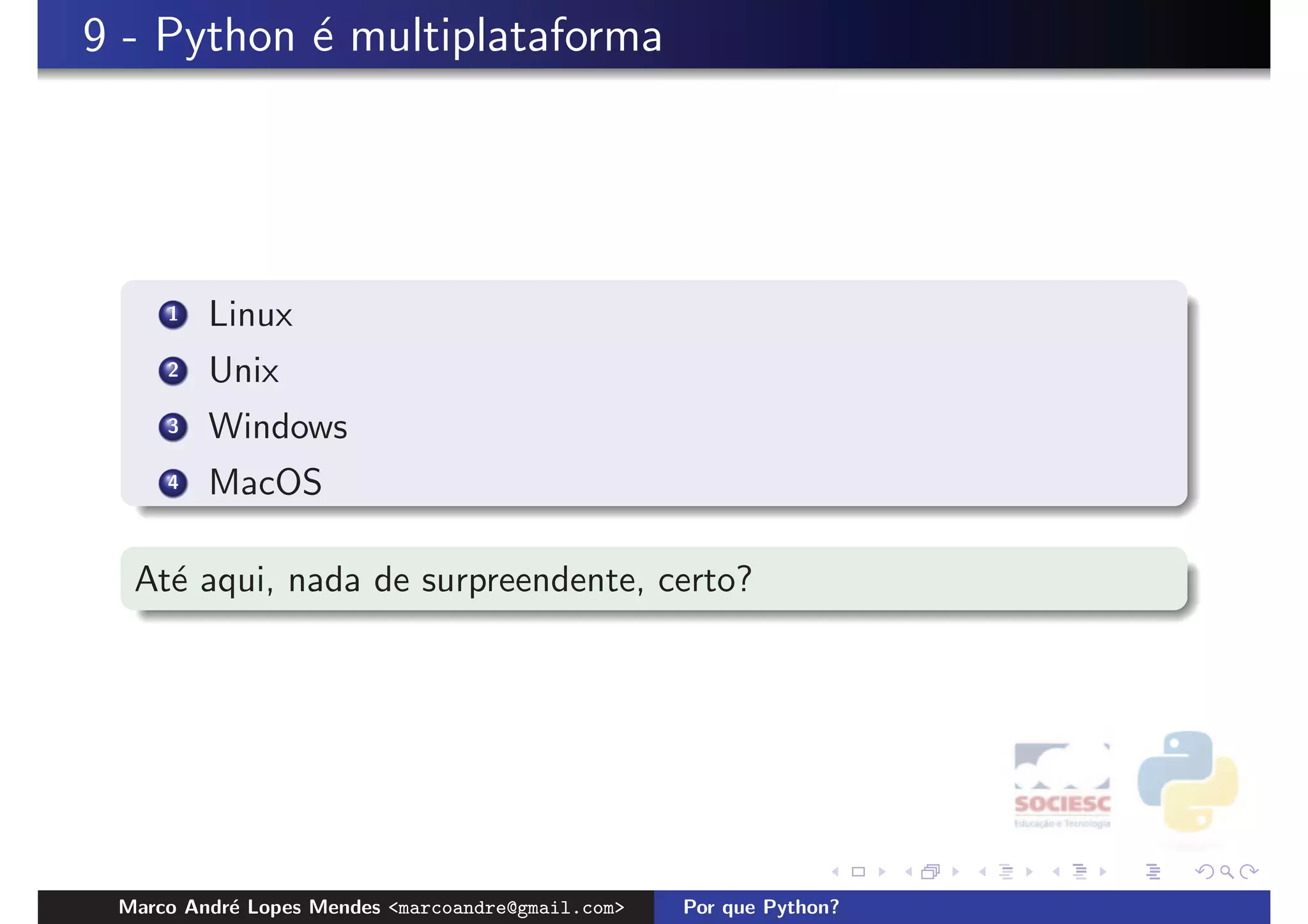 Porque Python?