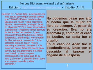 POR QUE DIOS PERMITE EL MAL Y EL SUFRIMIENTO | PDF