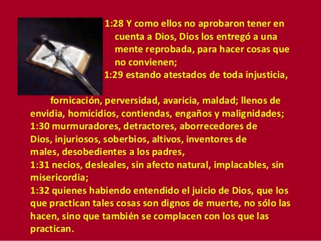 Dios Los Entregó A Una Mente Reprobada