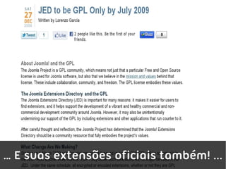 … E suas extensões oficiais também! ...
 