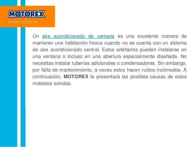 ¿Por qué mi aire acondicionado de ventana hace ruido?