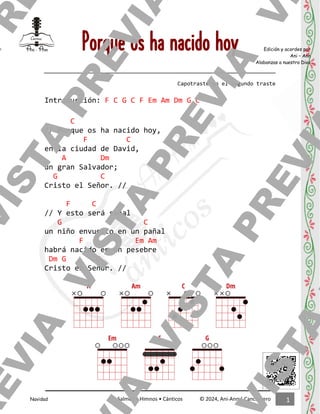 1
Salmos • Himnos • Cánticos © 2024, Ani-Ann | Cancionero
Edición y acordes por
Ani – Ann
Alabanzas a nuestro Dios
Navidad...