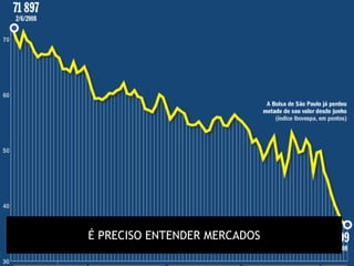 É PRECISO ENTENDER MERCADOS
 