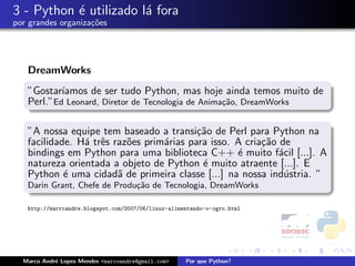 Porque Python - FISL 9.0