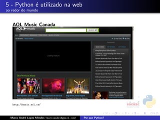 Porque Python - FISL 9.0