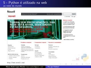 Porque Python - FISL 9.0
