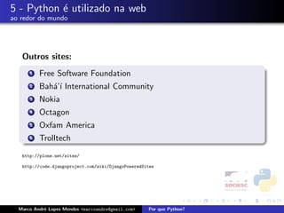 Porque Python - FISL 9.0