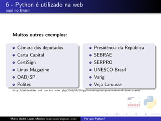 Porque Python - FISL 9.0
