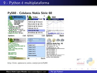 Porque Python - FISL 9.0