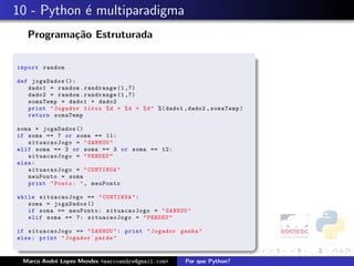 Porque Python - FISL 9.0