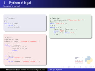 Porque Python - FISL 9.0