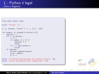 Porque Python - FISL 9.0