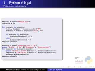 Porque Python - FISL 9.0