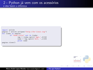 Porque Python - FISL 9.0