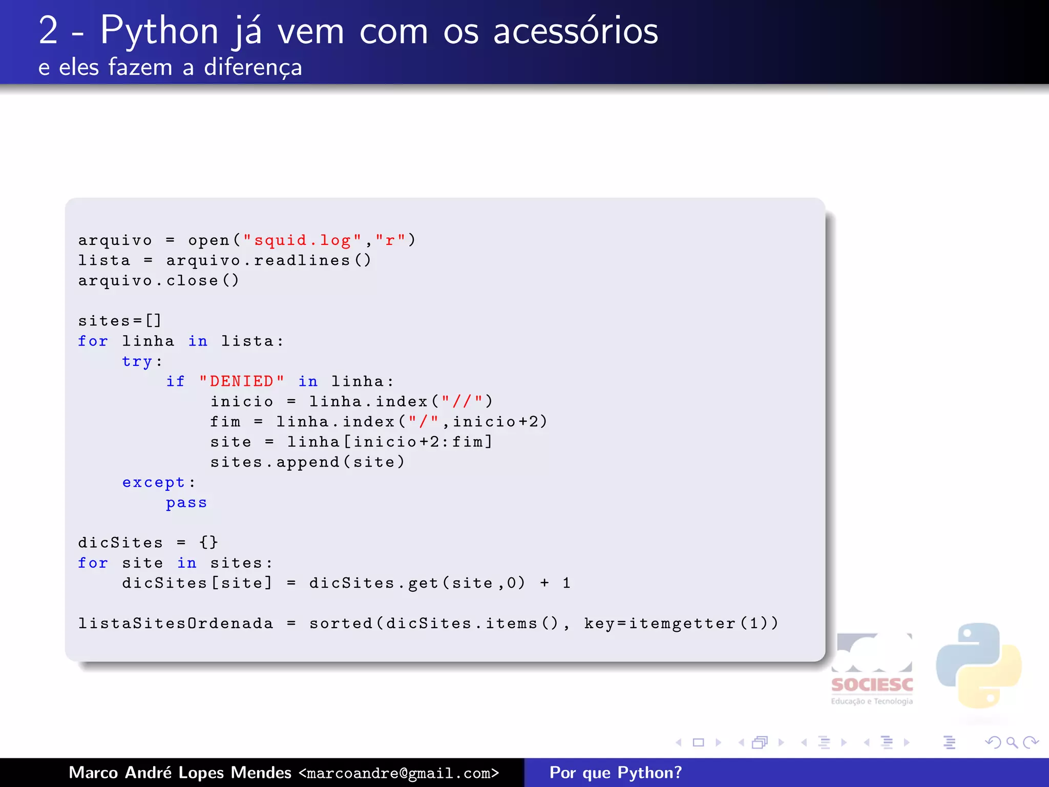 Por que Python - Latinoware 2008