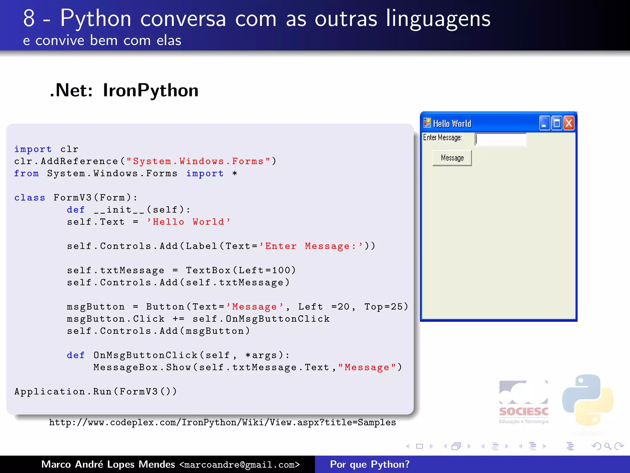 Por que Python - Latinoware 2008