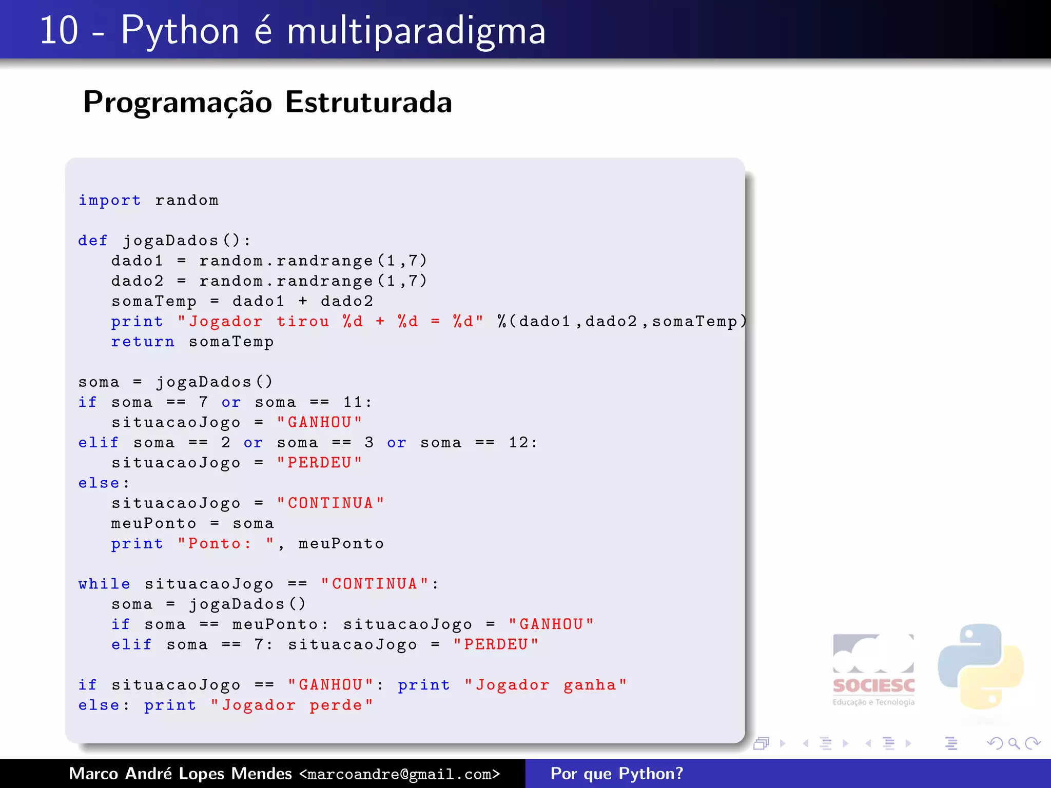 Por que Python - Latinoware 2008