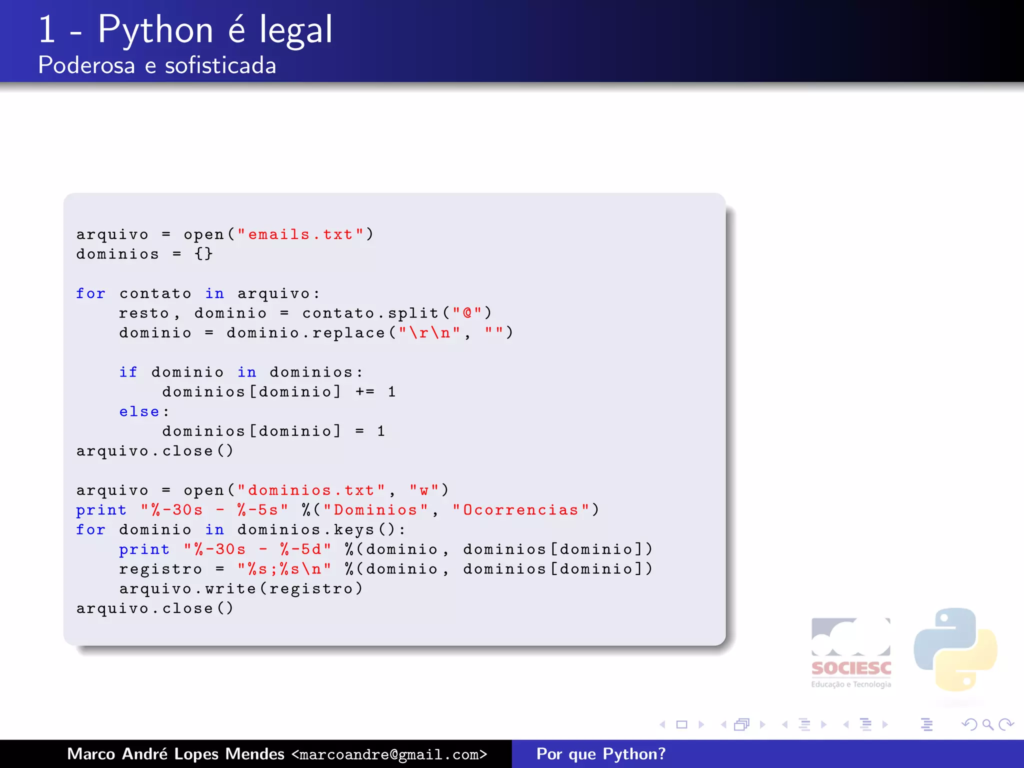 Por que Python - Latinoware 2008