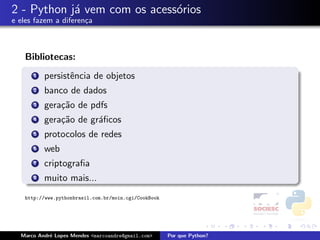 Por que Python - Latinoware 2008