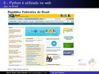 Por que Python - Latinoware 2008