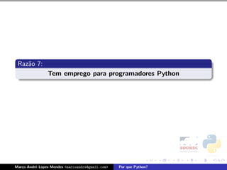 Por que Python - Latinoware 2008
