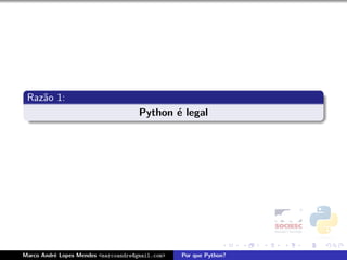 Por que Python - Latinoware 2008