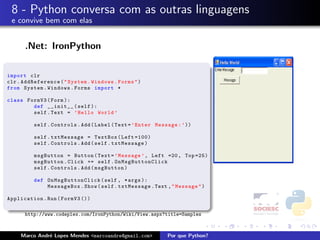Por que Python - Latinoware 2008