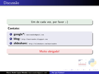 Por que Python - Latinoware 2008