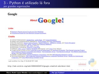 Por que Python?