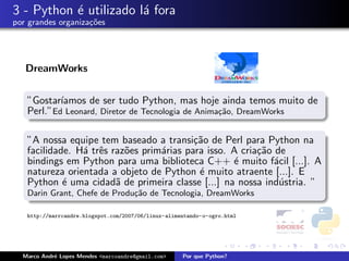 Por que Python?