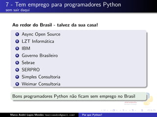 Por que Python?