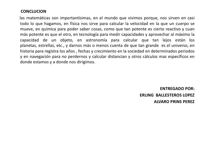 Porque son importante las matematicas y para que