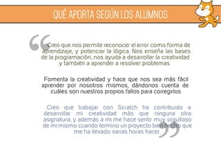 QUÉ APORTA SEGÚN LOS ALUMNOS