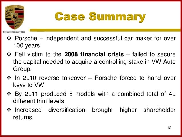 Case study vw porsche picture