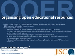 Do once and share- making the best use of scarce resources