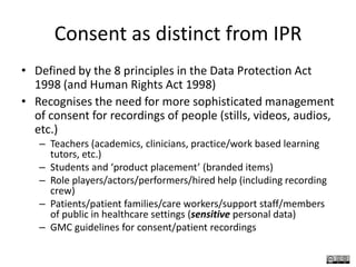One of the benefits of being explicitly ‘open’ is that it removes the need for people to ask before re-using stuff. Without it, everything boils down to ‘am I allowed to do this?’  type question and many forms of re-use will stop at that hurdle because the costs of getting the answer are too greatAndy Powell comment on David Wiley’s bloghttp://opencontent.org/blog/archives/1735