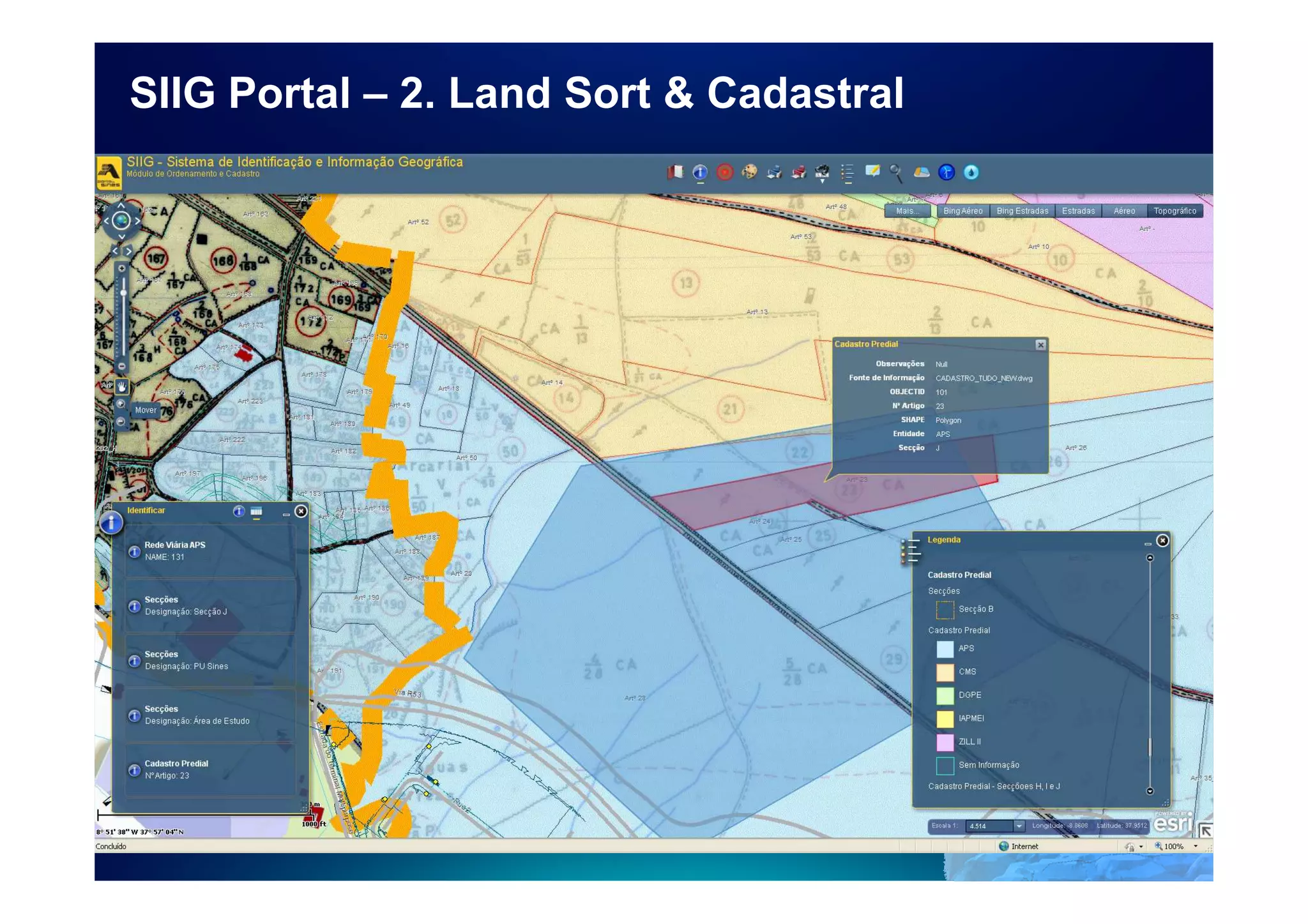 SIIG Portal – 2. Land Sort & Cadastral
 