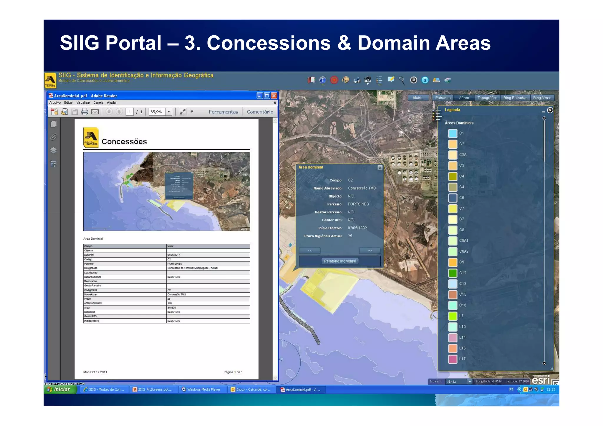 SIIG Portal – 3. Concessions & Domain Areas
 