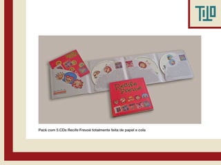 Pack com 5 CDs Recife Frevoé totalmente feita de papel e cola
 