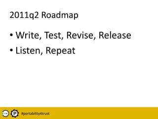 5. Policy Minimum PracticeDescribe required data portability practices. This is prescriptive.