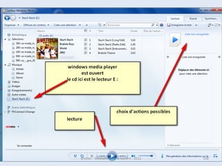 Ouvrir un logiciel via le Bureau



Faire deux clics gauches                                                 Ou :
(double clic) sur l’icône du                                             faire un clic droit sur
programme ou logiciel que                                                l’icône , puis un clic
l’on souhaite ouvrir                                                     gauche sur « ouvrir la
                                                                         page de démarrage »
                                                                         ou « ouvrir »




 07/02/2013                    @telier - Médiathèque de Lorient - 2013                             108
 