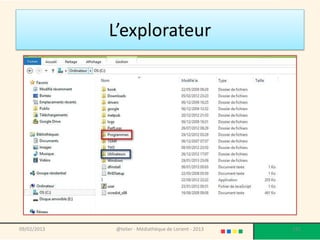 L’explorateur




09/02/2013   @telier - Médiathèque de Lorient - 2013   191
 