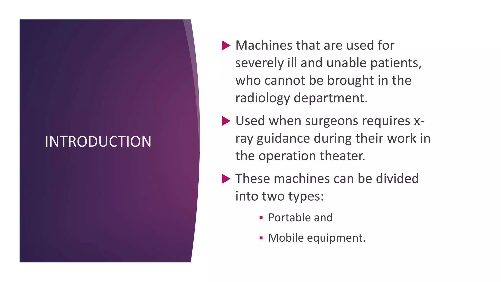 Portable and mobile radiographic equipments [Autosaved].pptx