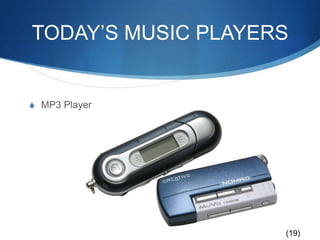 TODAY’S MUSIC PLAYERSMP3 Player(19)