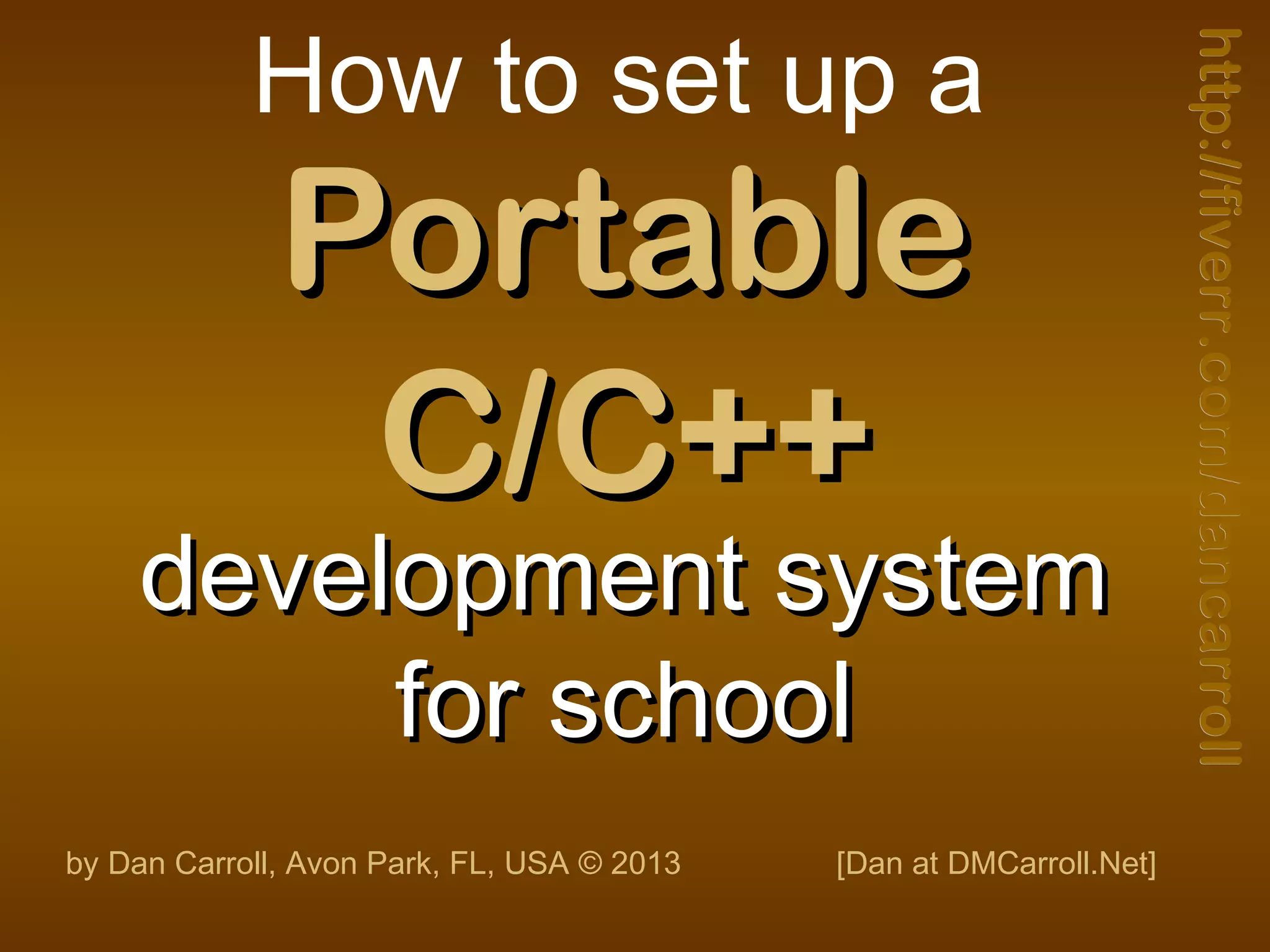 Portable C Development System | PPT