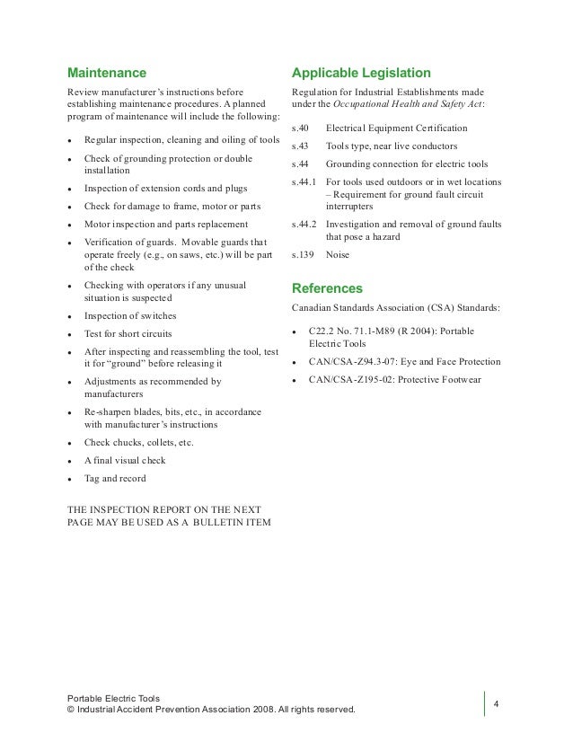 Portable electrical tools