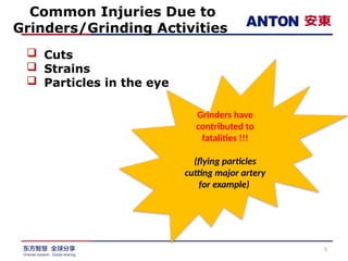 Learn how to use Portable Grinders Safely | PPTX