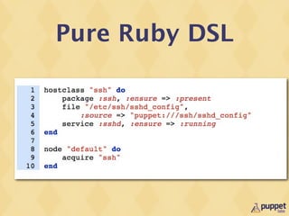 Pure Ruby DSL
 