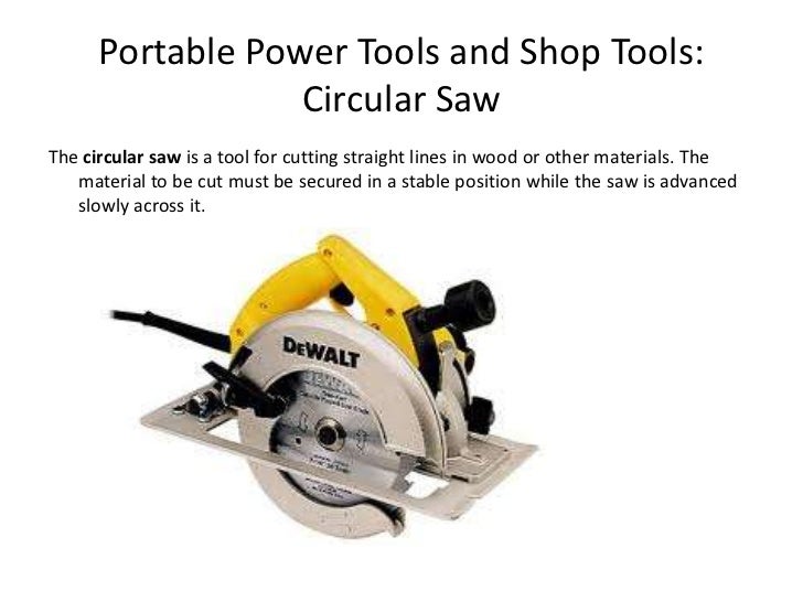 Portable power tools and shop tools revised